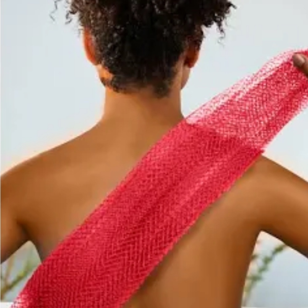 African bath Sponge in Pink Mesh NEW PC